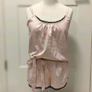 Sateen lingerie romper